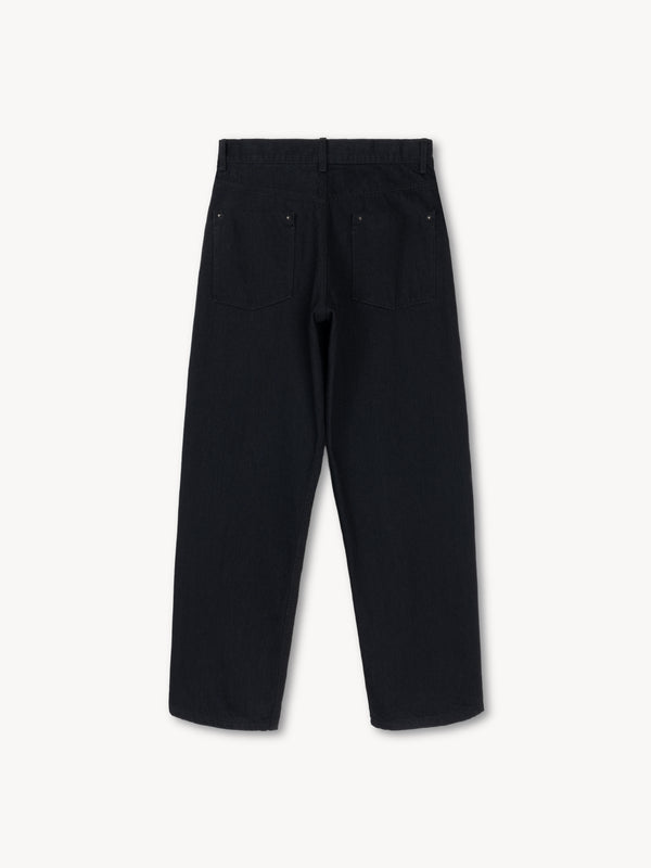 【013-B-1422-BK】Cole Studded Jeans in Organic Cotton BLACK