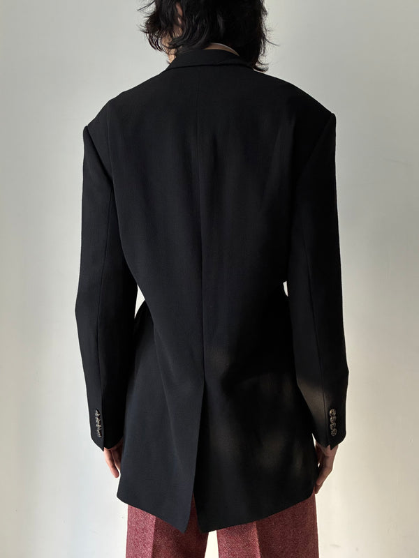 【CLYDE JACK FW26-0140-999】Soft shoulder large DB jacket BLACK