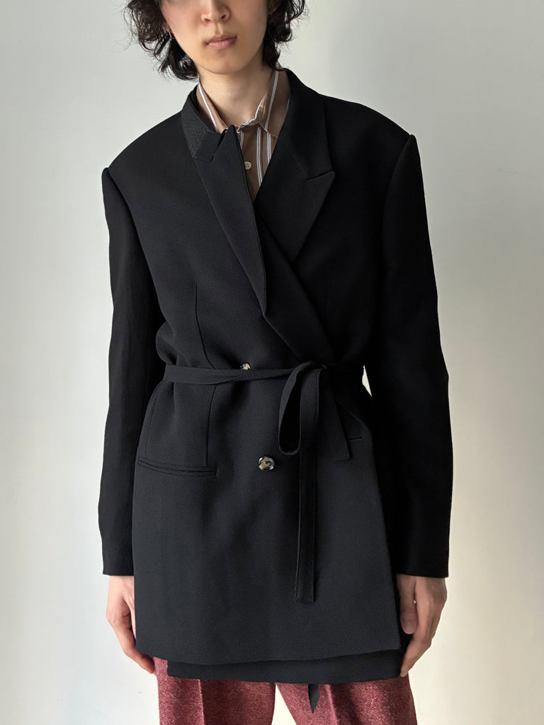 【CLYDE JACK FW26-0140-999】Soft shoulder large DB jacket BLACK