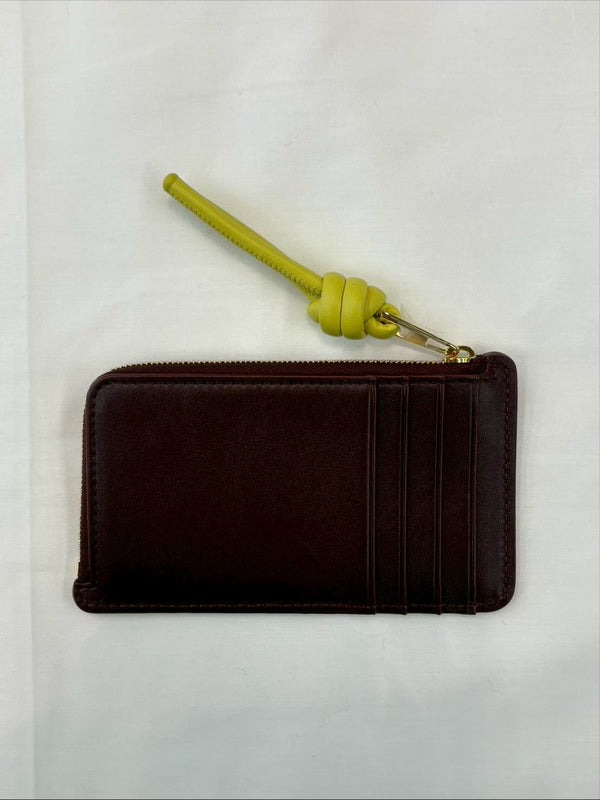 KNOT COIN CARDHOLDER BURGUNDY