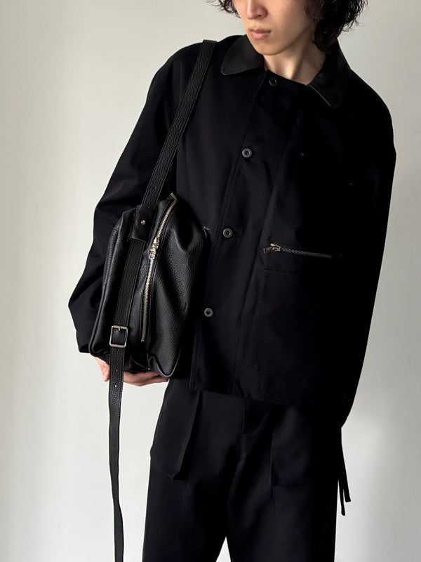 【013-B-3232-BK】Enso 3-Way Leather  Bag BLACK