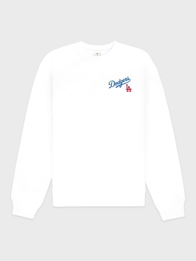 DODGERS SERIF CREWNECK WHITE