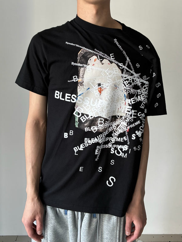 SUPREME & BLESS BE LESS T-SHIRT BLACK
