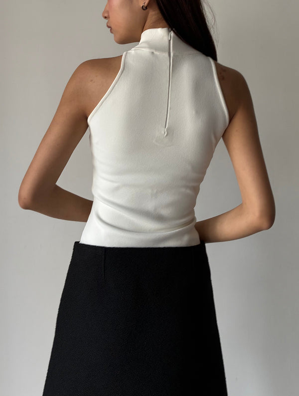 HERITAGE KNIT TOP WHITE