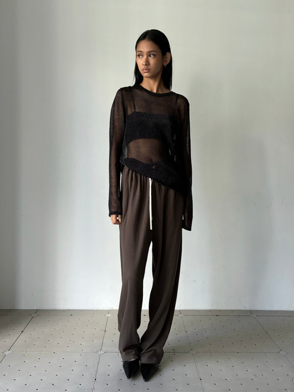 【34GS01TOP4】THALIA TOP BLACK