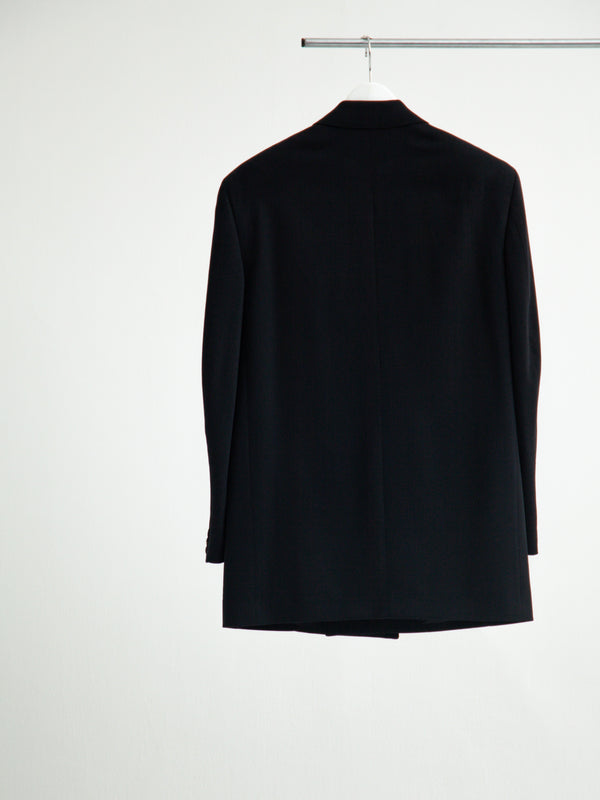 【S26AW08JKT-W】OPEN PLACKET JACKET BLACK