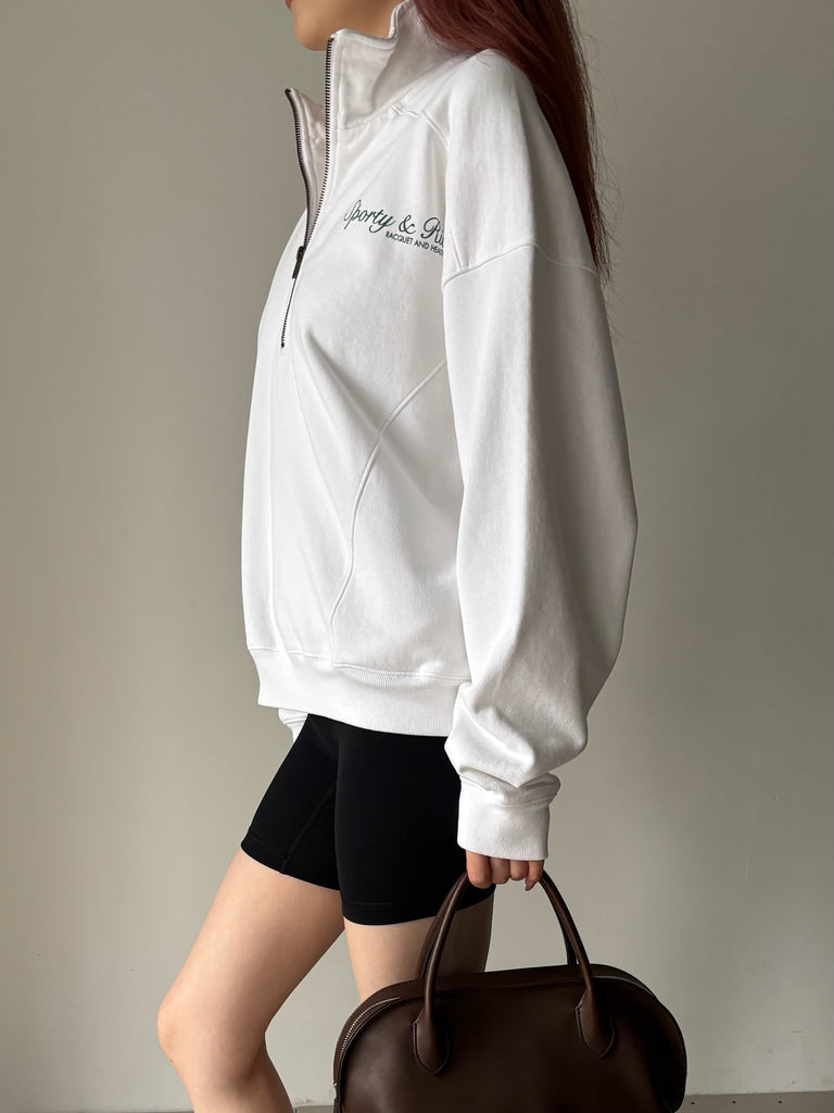 SYRACUSE QUARTER ZIP WHITE
