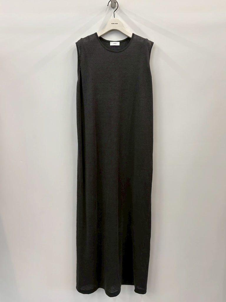LINEN SILK DRESS GREY