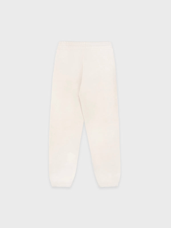 Serif Logo Kids Sweatpant IVORY