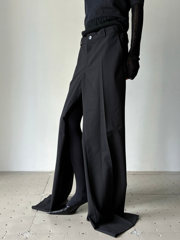 【S6-M-5011】DISPLAY TROUSERS WOOL BLACK