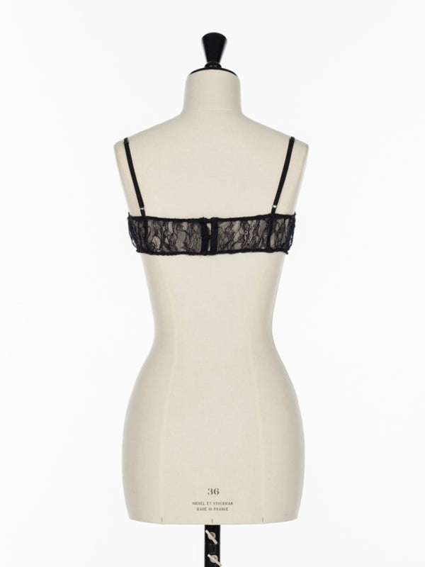 FINE LACE BRALETTE BLACK