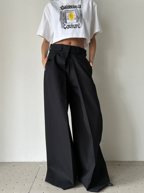 WIDE PANTS BLACK