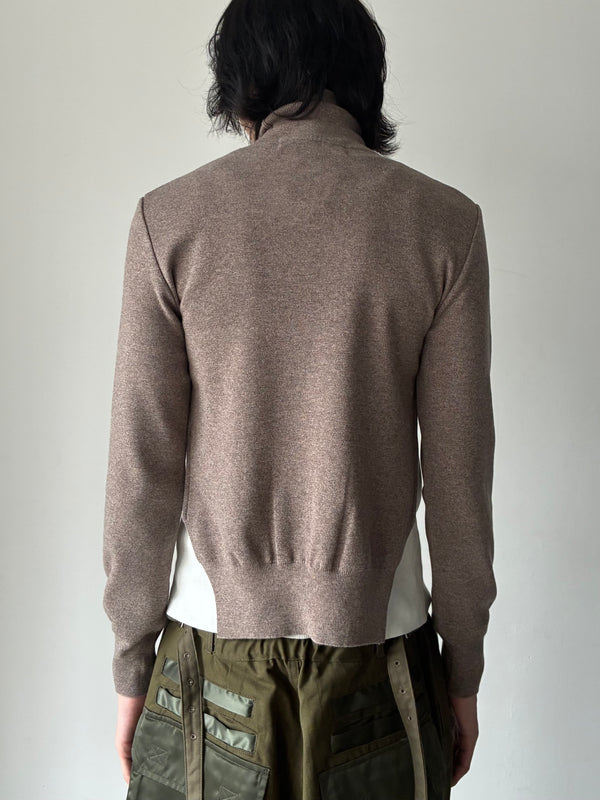 【34PDC-S1-7109】CORP SWEATER BROWN