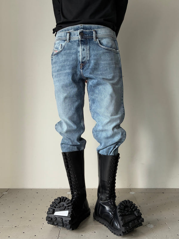 2-D DENIM PANTS BLUE