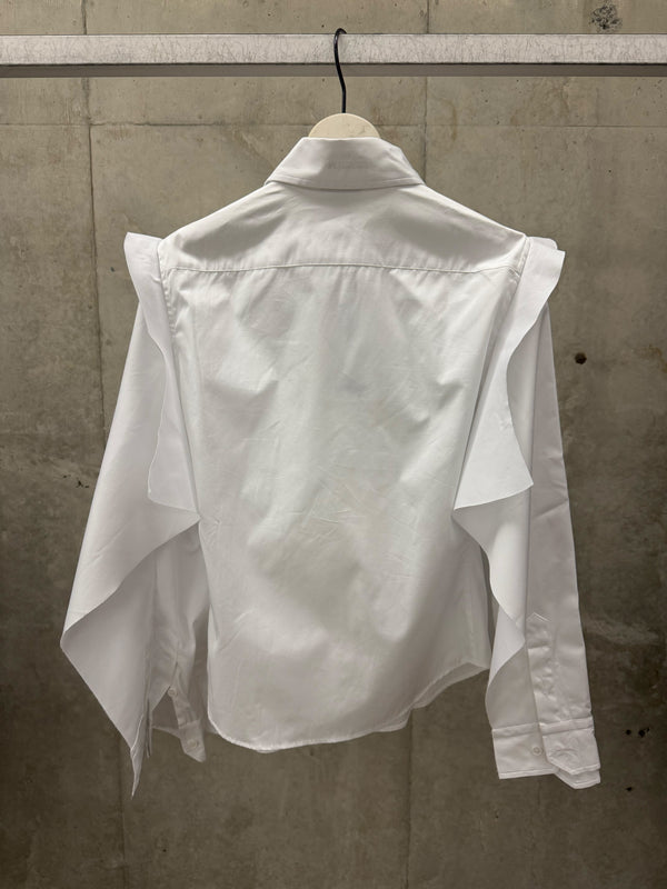 【WH27SH043W】DOUBLE SLEEVE RECONSTRUCTED SHIRT WHITE