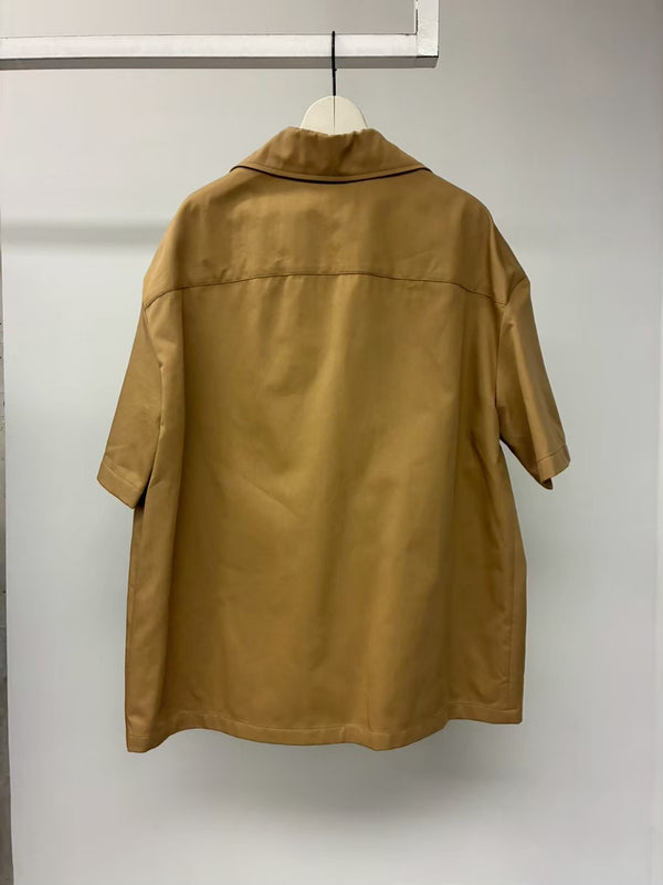 【H526Y05WGE】SHORT SLEEVE SHIRT BEIGE