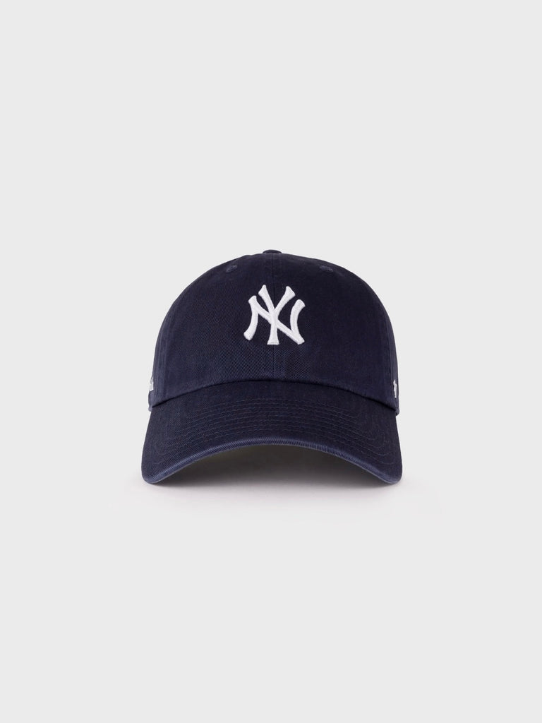 Yankees Serif Hat - Navy/White