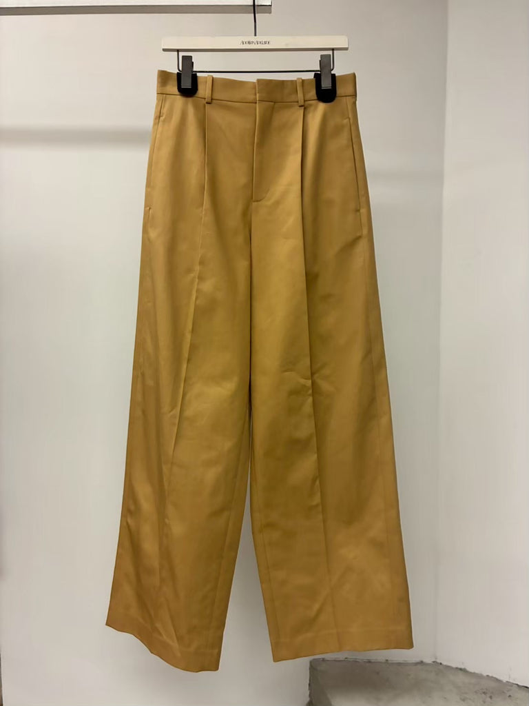 【H526Y04X67】WIDE LEG TROUSERS BEIGE
