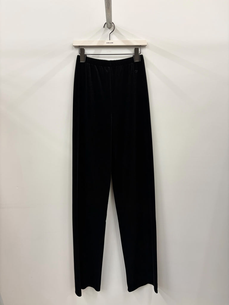 【WH27SP119B】PUSH-UP VELVET PANTS BLACK
