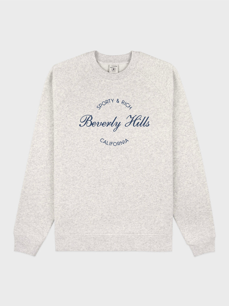 BEVERLY SCRIPT SOFT CREWNECK GREY
