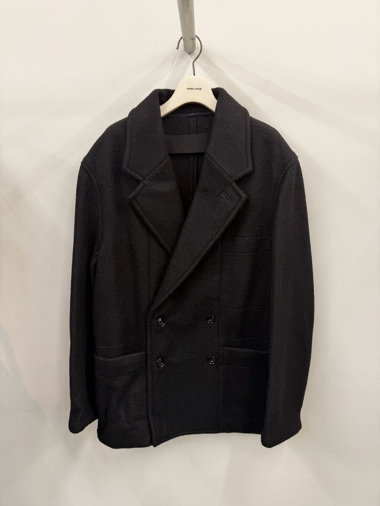 【CO1166 LF1700】SHORT DB COAT BLACK