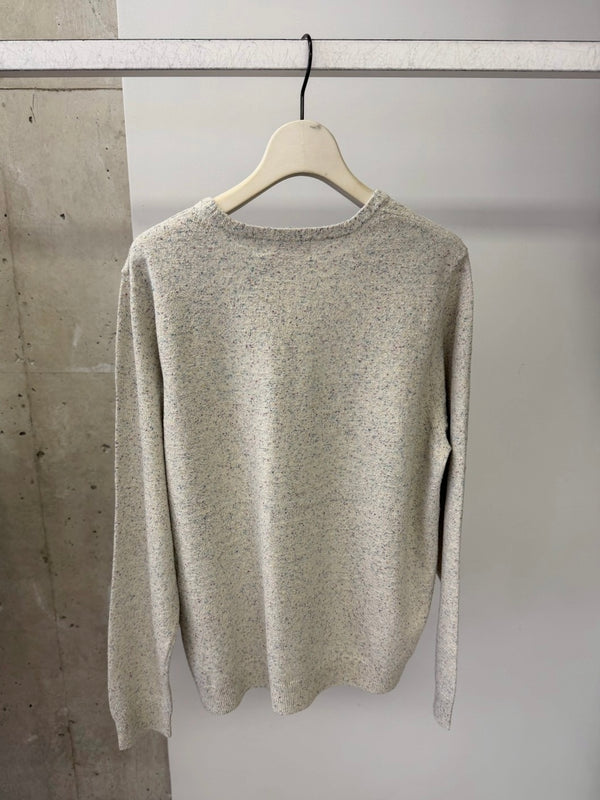 SILK NEP SWEATER WHITE