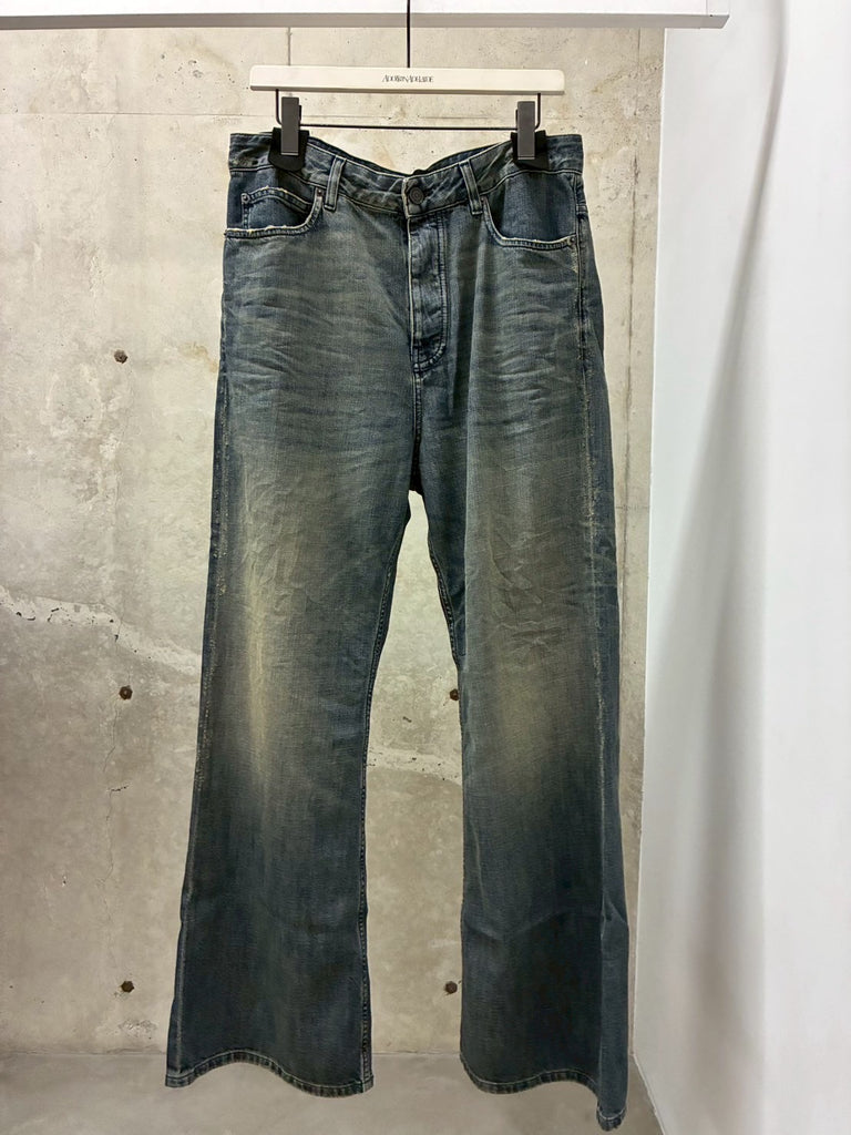 LOW CROTCH PANTS BLUE