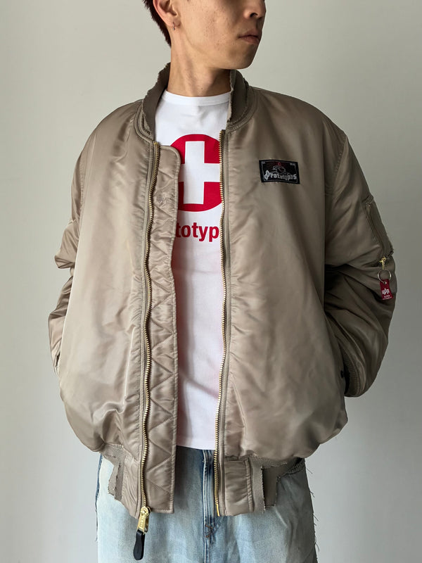 SPRAYED PROTOTYPES BOMBER BEIGE