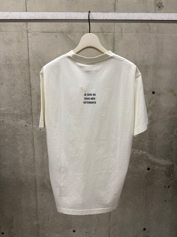 【MH27TR173W】I AM NAKED UNDER MY CLOTHES REGULAR FIT WHITE