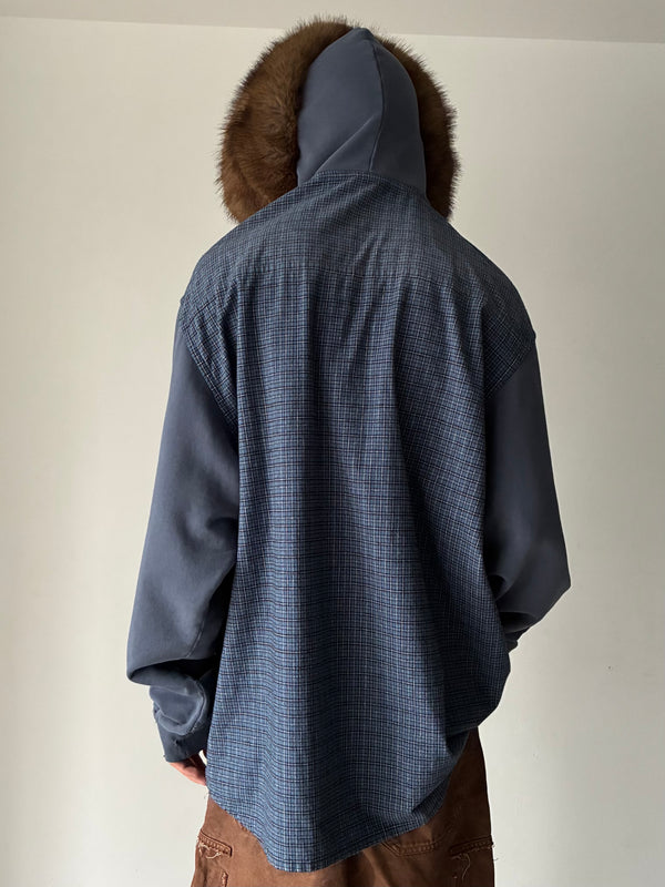 HOODED OUTERWEAR BLUE