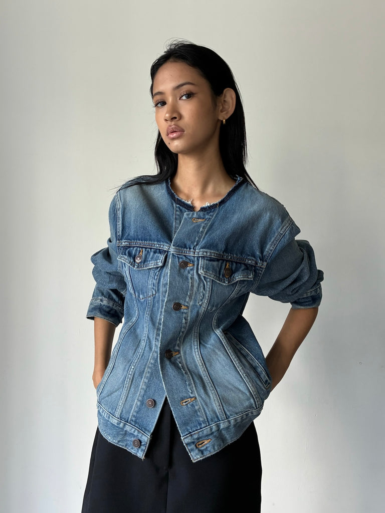 【A001O6-TDW14-5002】Hourglass Jacket BLUE