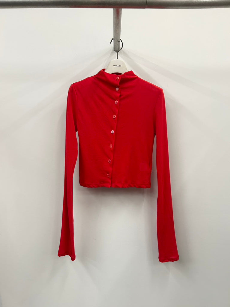 CROPPED CARDIAN RED