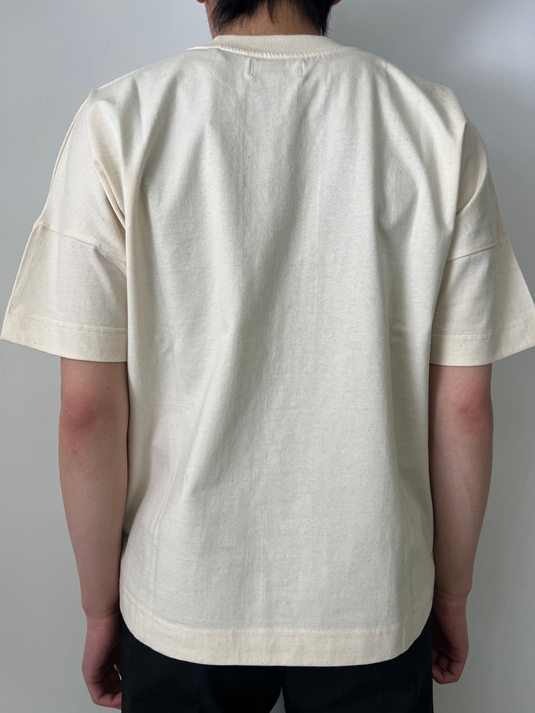 EGONlab. EGONLAB X WORLDNET T-SHIRT BEIGE エゴンラボ 取扱店
