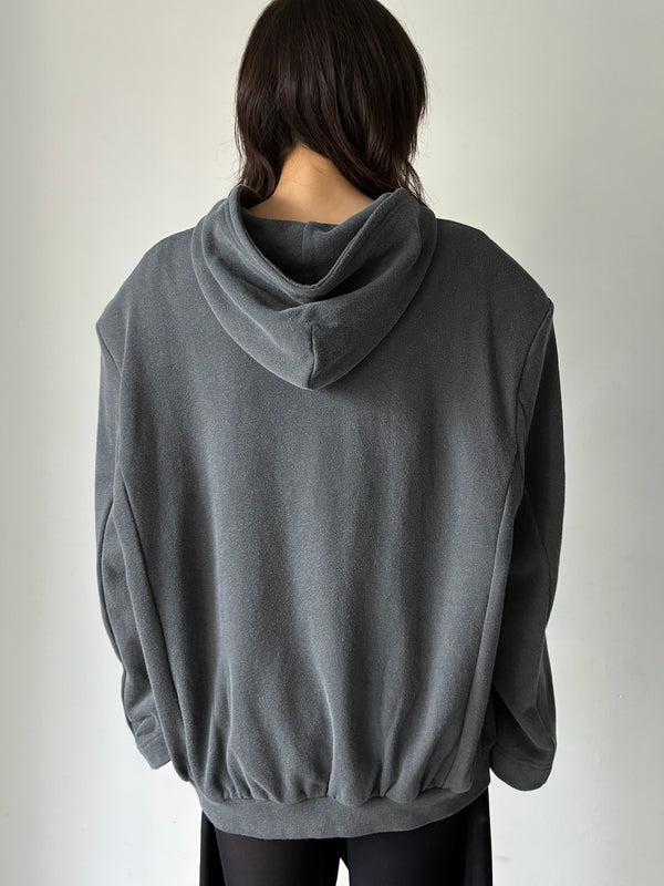 【S6-M-1028】HOODIE JACKET GREY