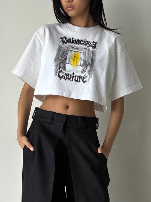 CROPPED T SHIRT WHITE