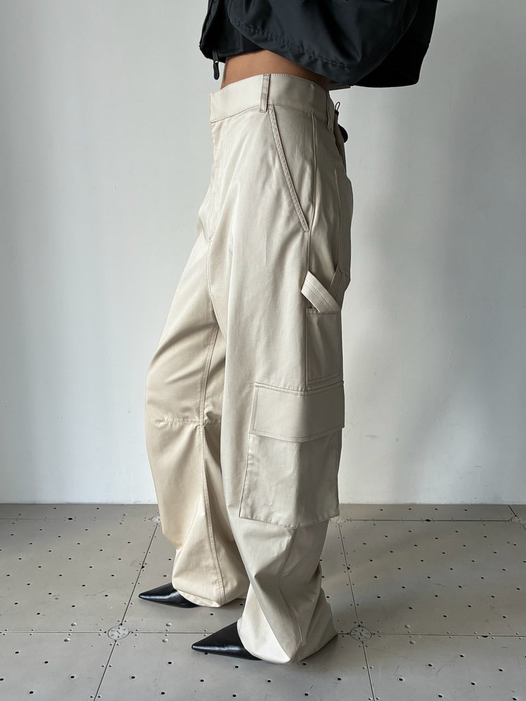【A002AD-TSP13-9501】Relaxed Cargo Pant BEIGE