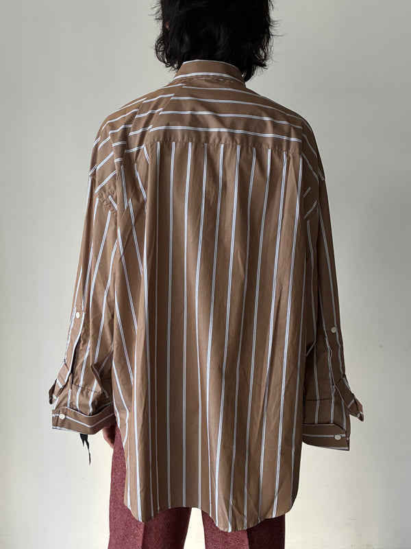 【M.Y. SHIRT 1 FW26-0144-601】Oversized shirt BROWN