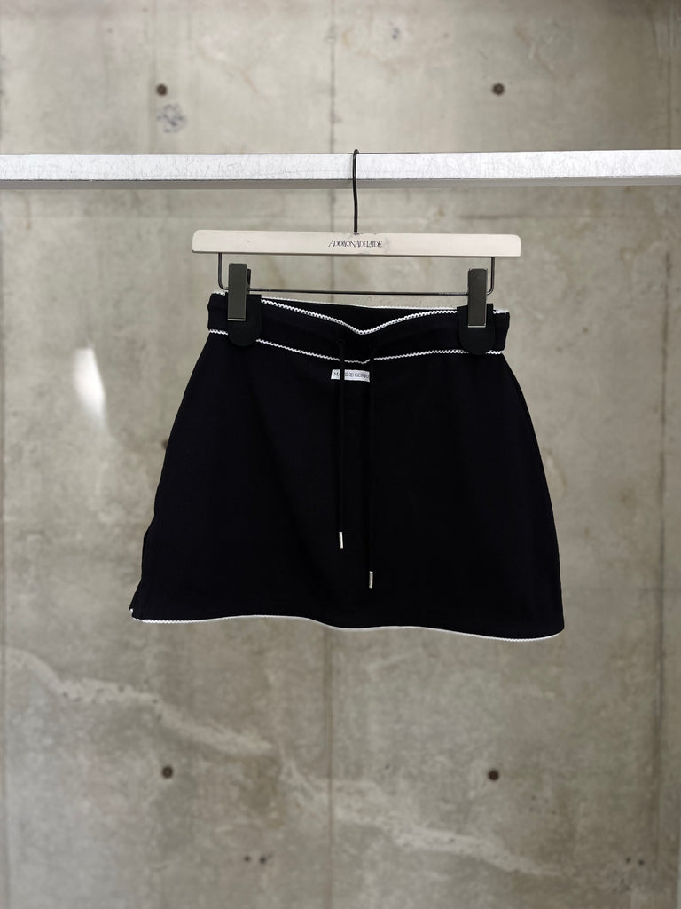 【WSK133ACJER0011】CUTE 70'S MINI SKIRT BLACK