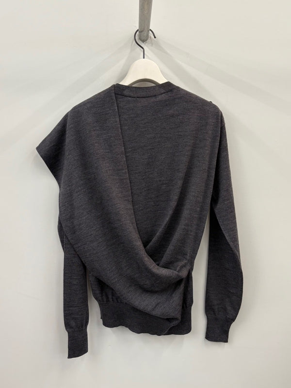 CN LS JUMPER W/ DRAPED PANEL GREY