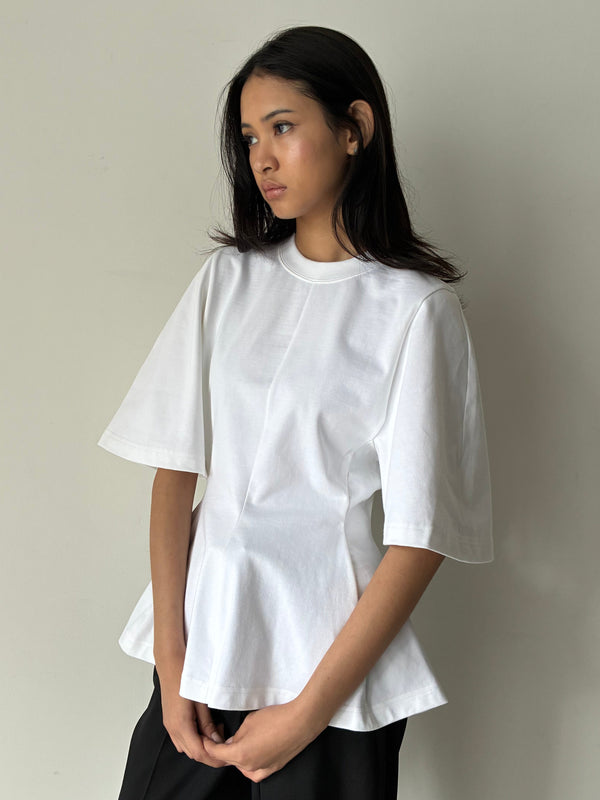 SHAPED TSHIRT WHITE