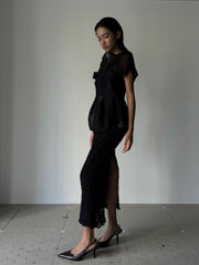 GIA STUDIOS (ジアスタジオ) | MOON BEAM BLOUSE BLACK – ADDITION