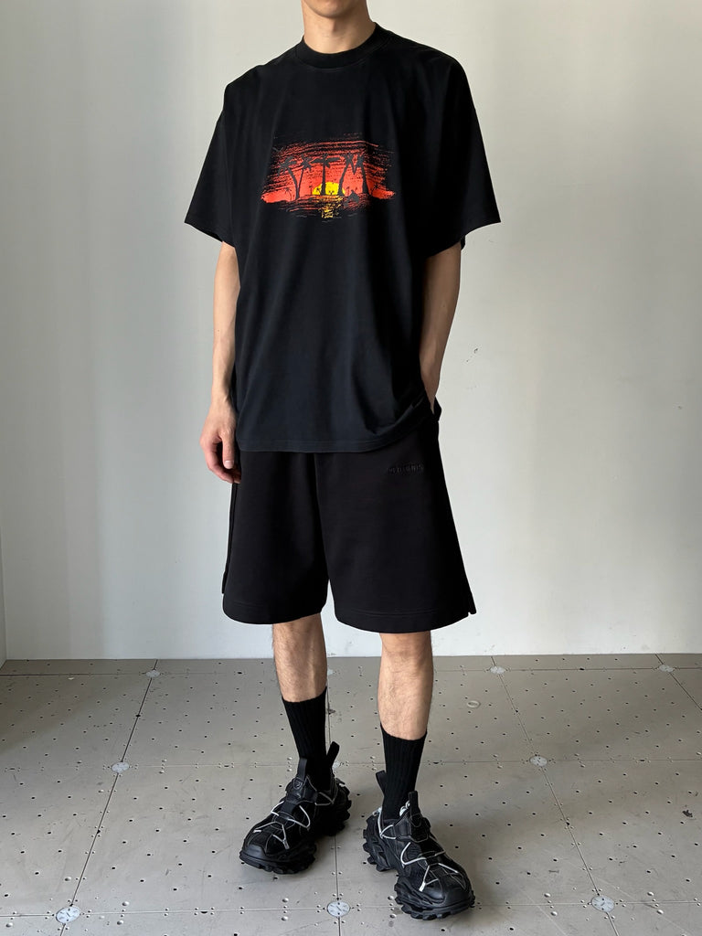 【VETEMENTS】ブラック Palmtree レギュラー Tシャツ VETEMENTS PALMTREE REGULAR T-SHIRT BLACK ヴェトモン 公式通販