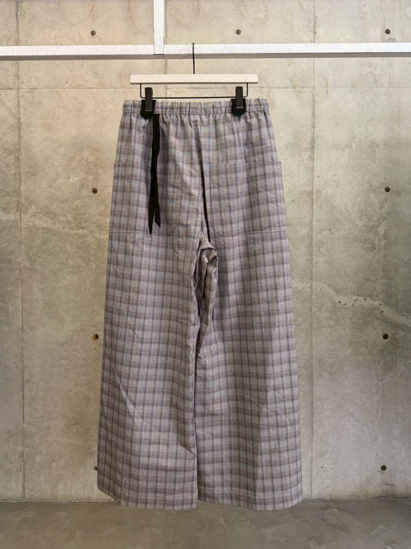 【SS26-0136-996】WIDE-LEGGED ELASTICATED TROUSERS MULTI