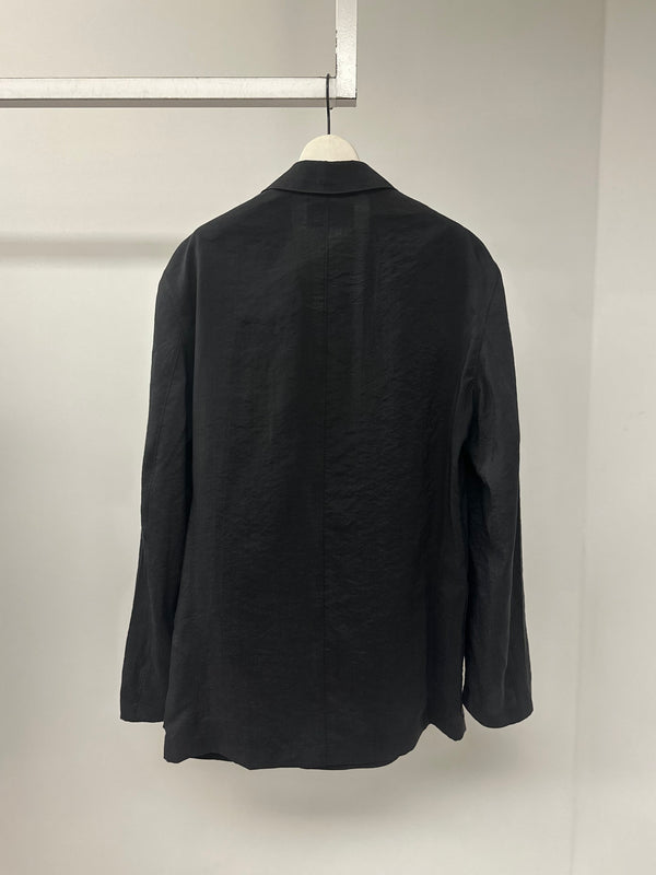 【JA1097 LF1308】SOFT DB JACKET OFF BLACK