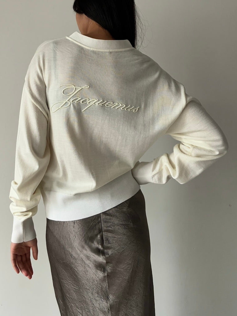 LE CARDIGAN BRODE WHITE