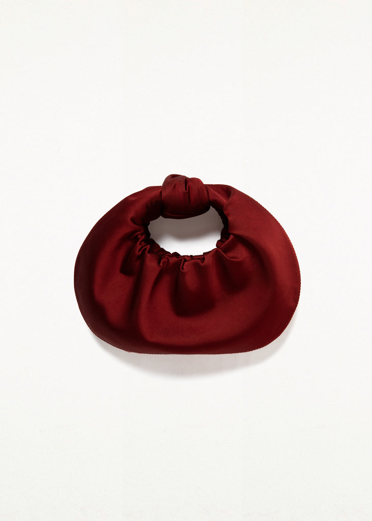 MINI CROISSANT SATIN RED