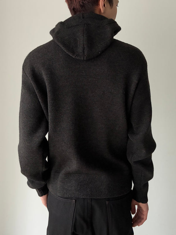 HOODED SWEATER BLACK
