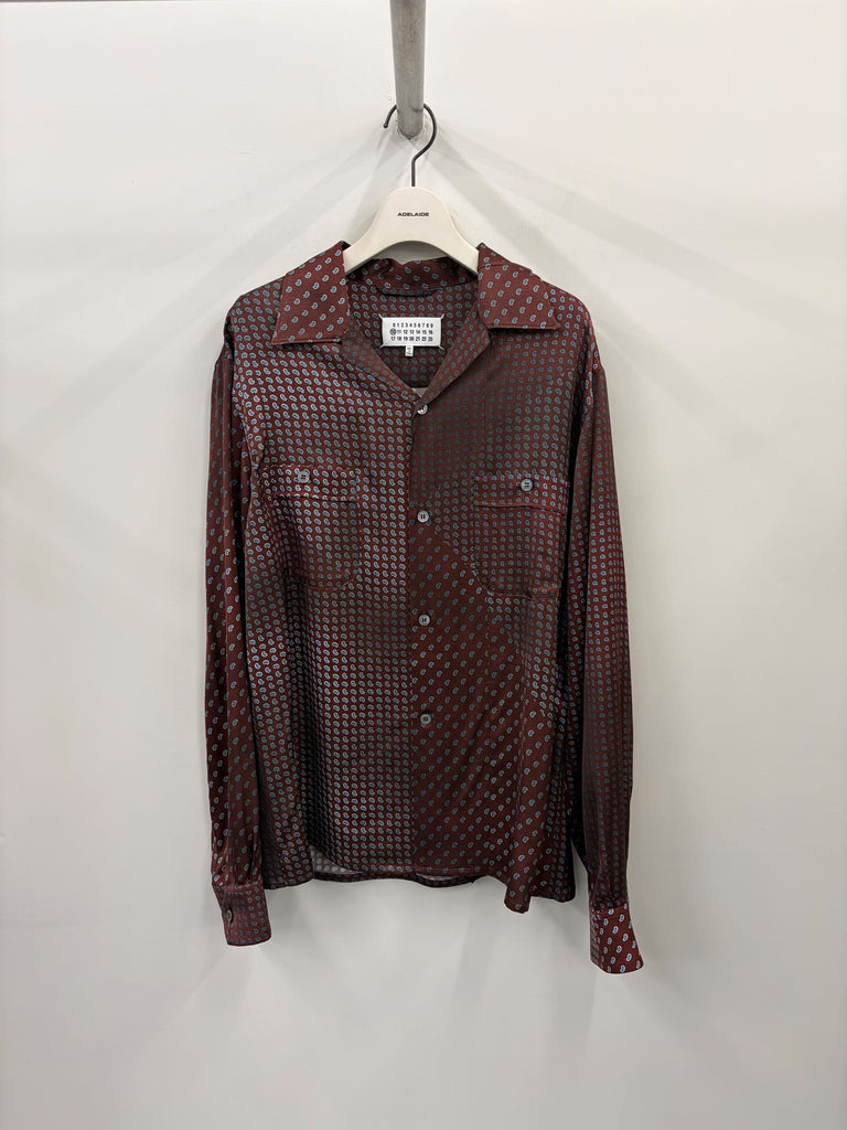 【S50DT0083 M36040229S】PAISLEY PRINTED SHIRT RED