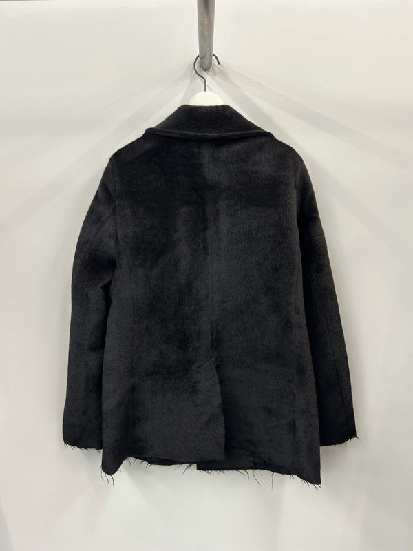 NO.173 SURY ALPACA WOOL TWO BOTTON JACKET BLACK