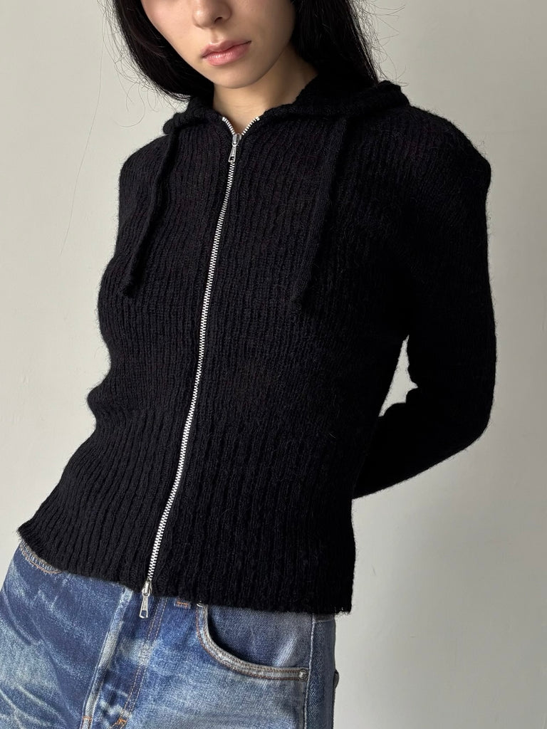 【W4243CB】COMPACT HOOD BLACK